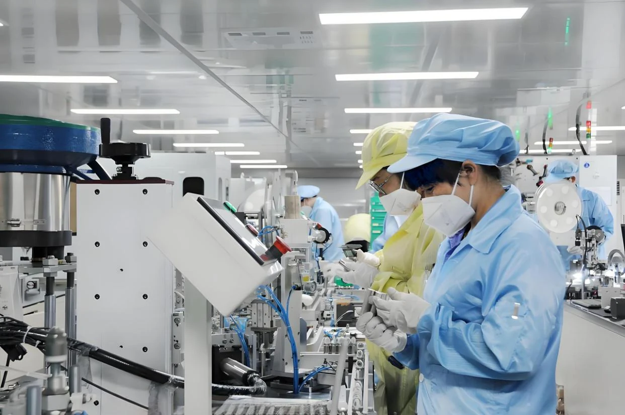 Micro switch assembly and inspection stations on the production line