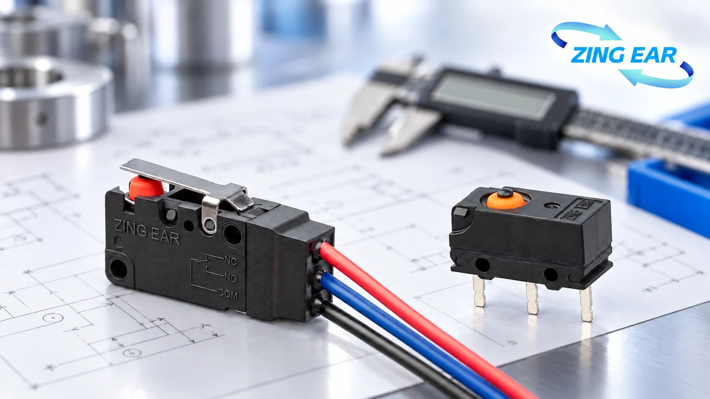 ZINGEAR sealed micro switches in a waterproof switch comparison scene