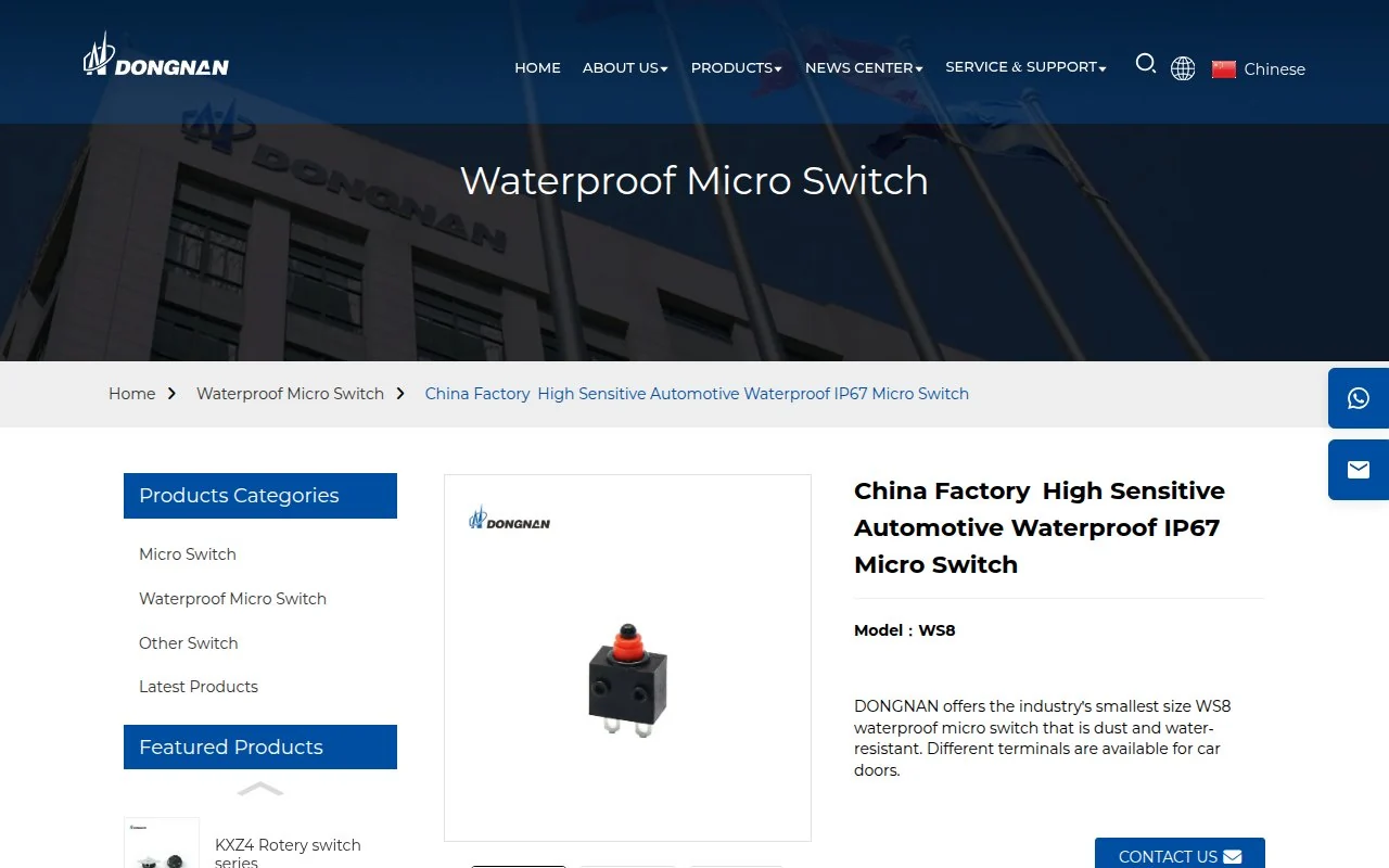 DONGNAN WS8 product page (switch-china.com)