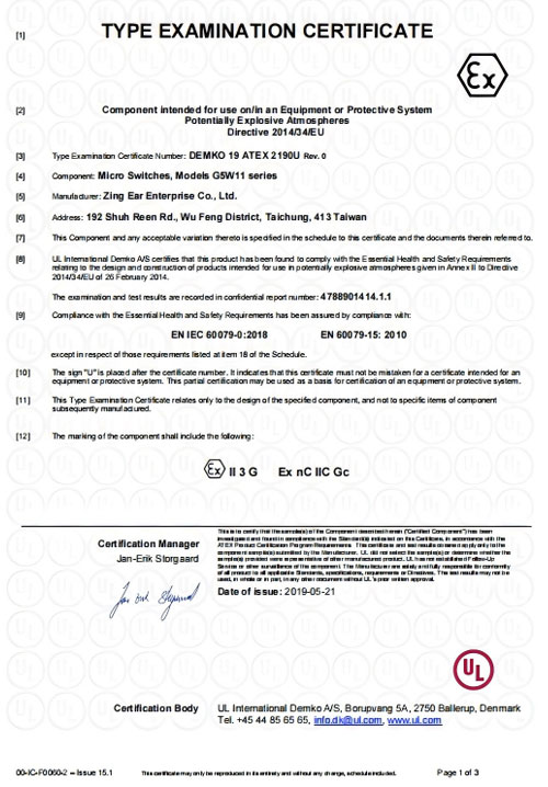 TYPE-EXAMINATION-CERTIFICATE