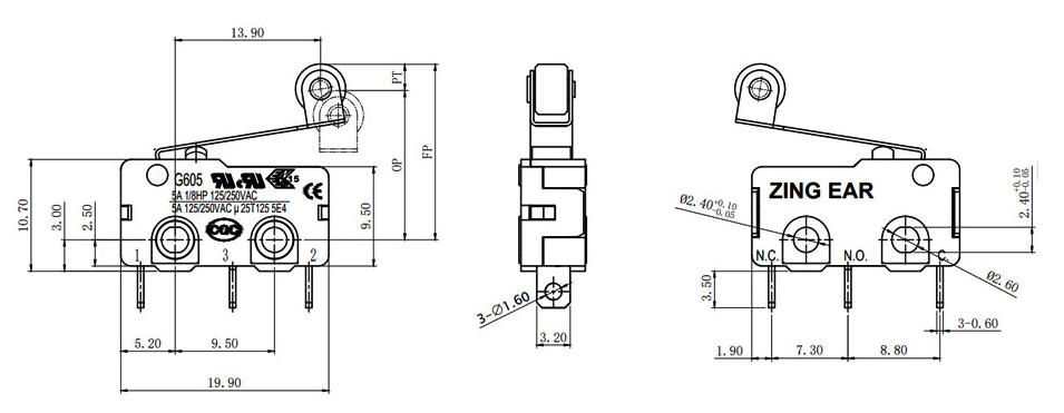 ZINGEAR Micro Switch Wiring Diagram